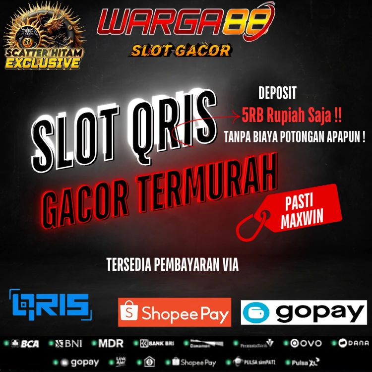 WARGA88: Link Slot Gacor Qris Malam Ini Mudah Maxwin Situs Slot88